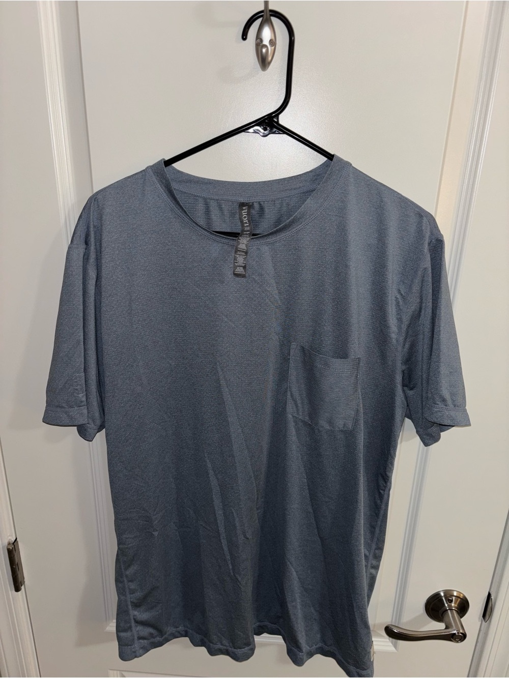 Vuori Men's Short Sleeve Pocket Tee - Slate Blue- Size L